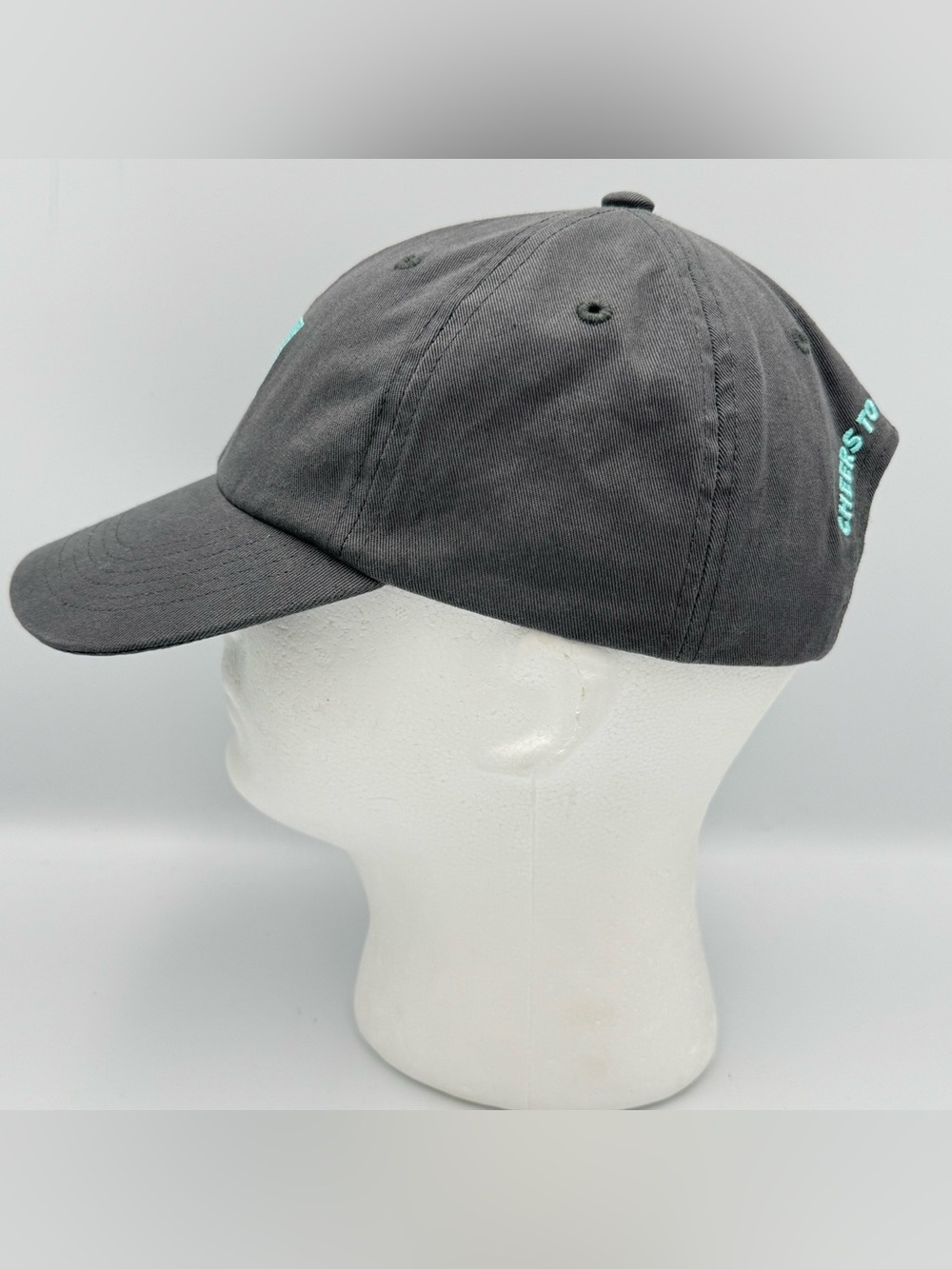Dutch Bros Gray Cheers To The Wiseman Hat Cap Adjustable Strap One Size - Picture 4 of 13